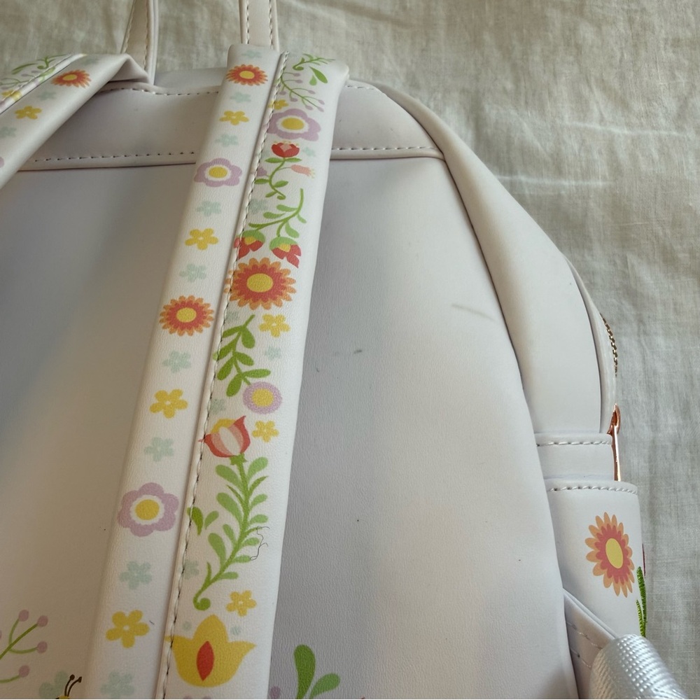 Loungefly Disney Winnie the Pooh Cosplay Folk Floral Mini Backpack - Picture 10 of 12